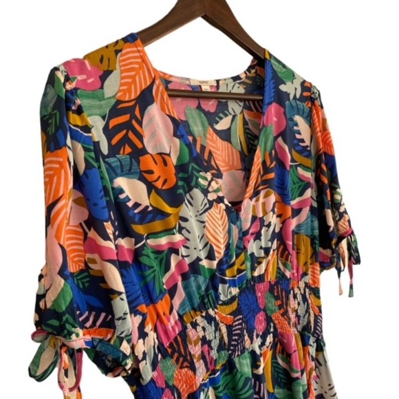 Esprit Tropical Multi-Colored Dress - Large - Picture 3 of 6